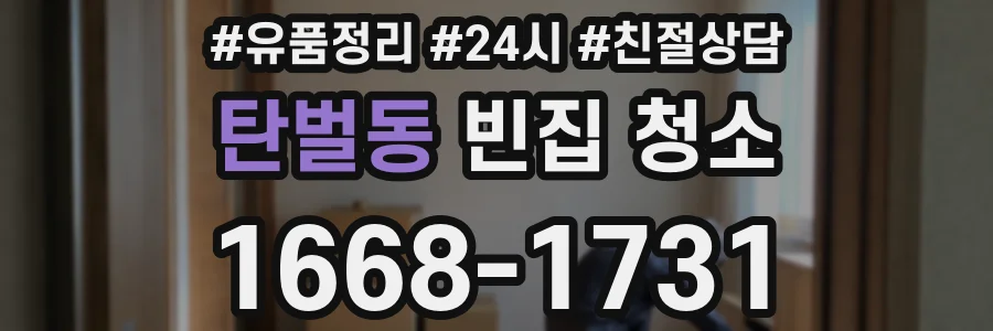 탄벌동 빈집 청소