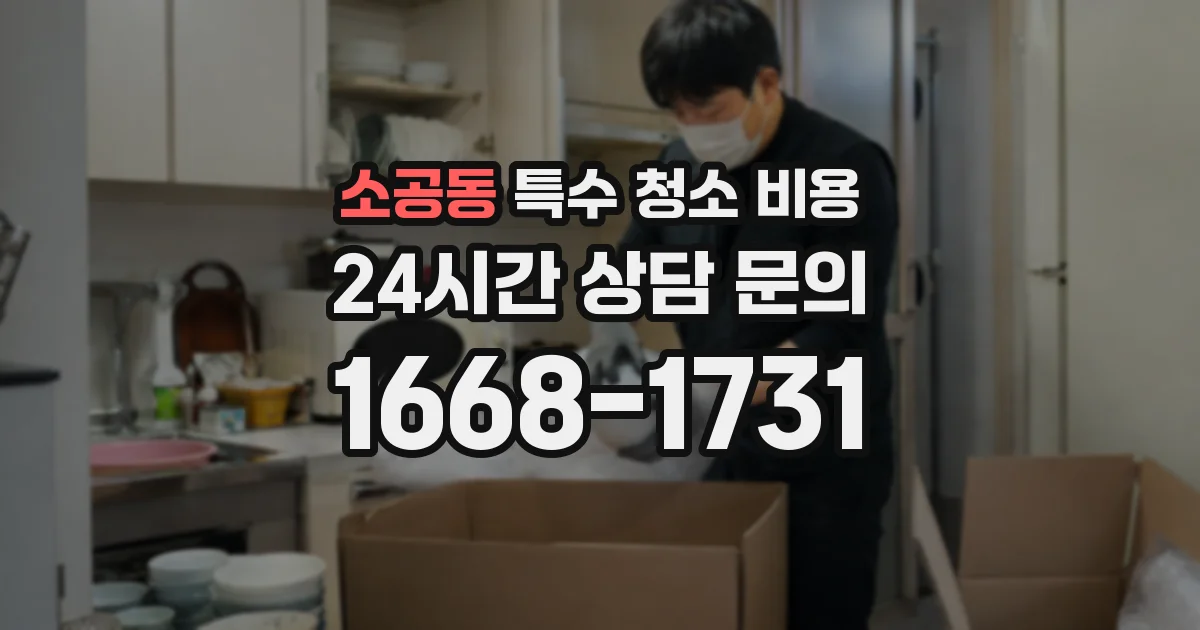 소공동 특수 청소 비용