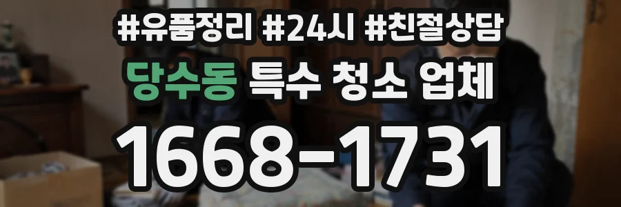 당수동 특수 청소 업체