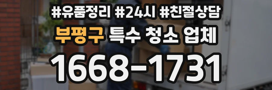 부평구 특수 청소 업체