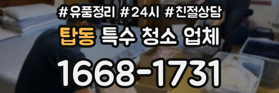 탑동 특수 청소 업체