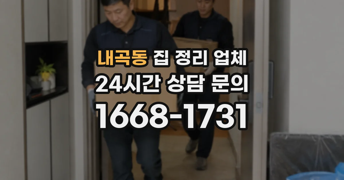 내곡동 집 정리 업체
