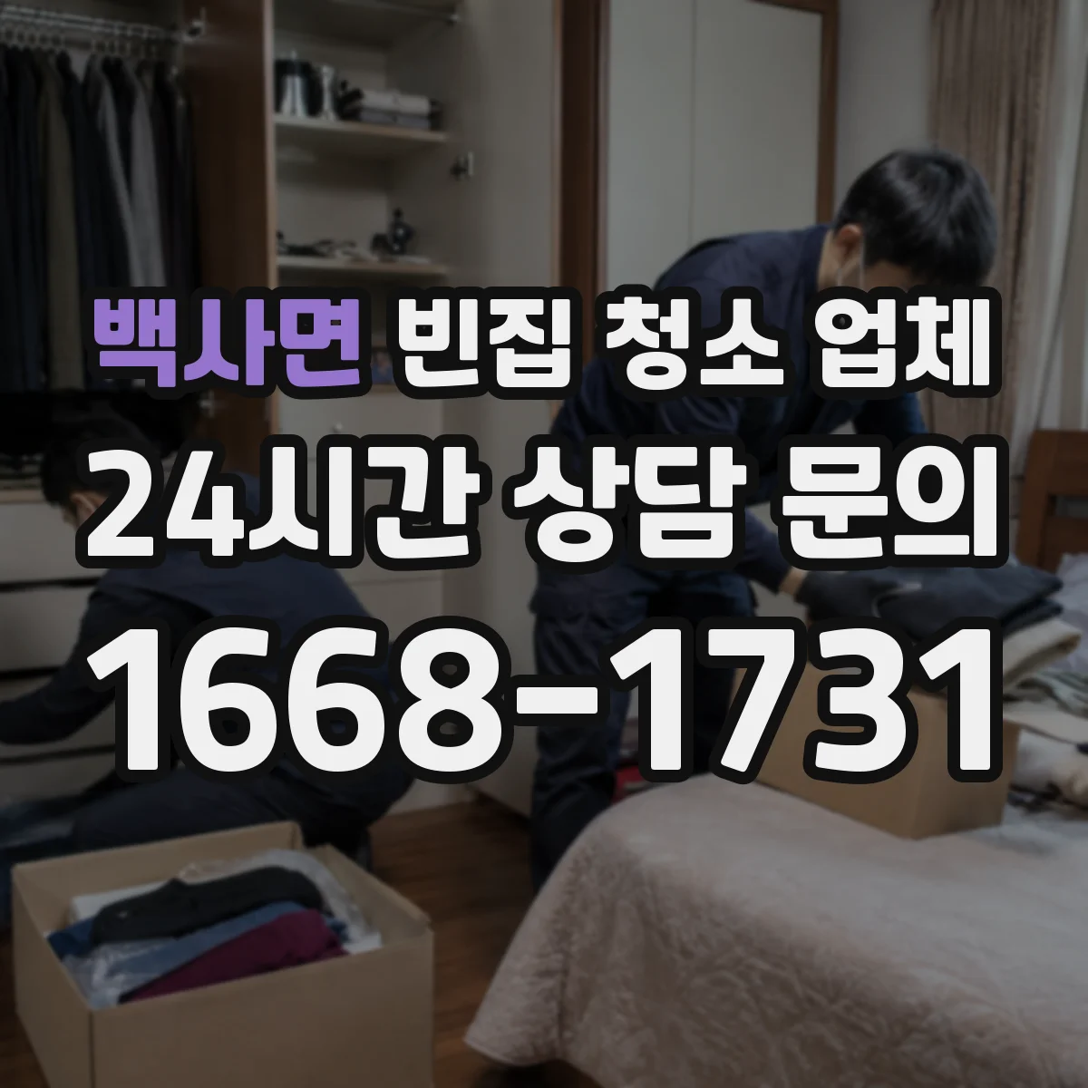 백사면 빈집 청소 업체