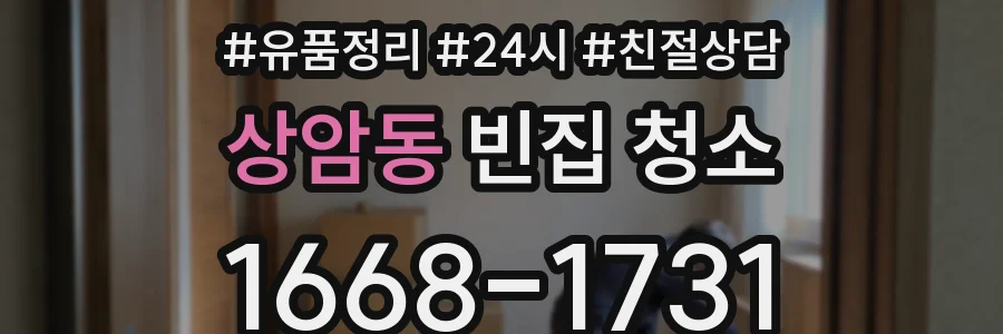 상암동 빈집 청소