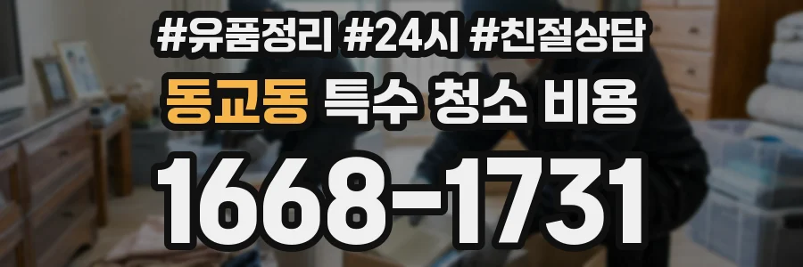 동교동 특수 청소 비용