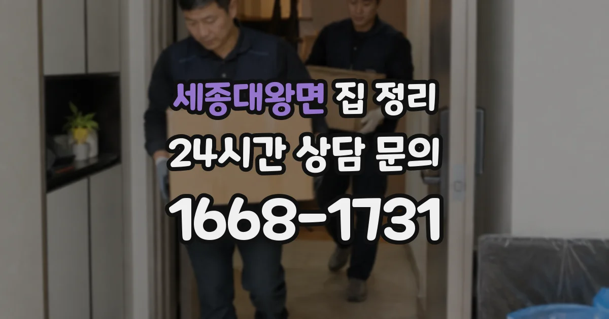 세종대왕면 집 정리