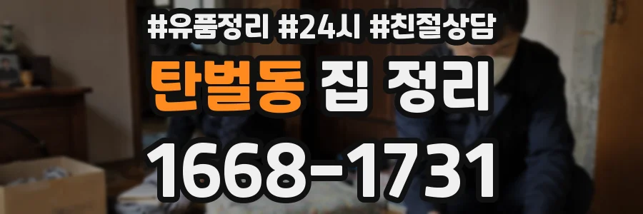 탄벌동 집 정리
