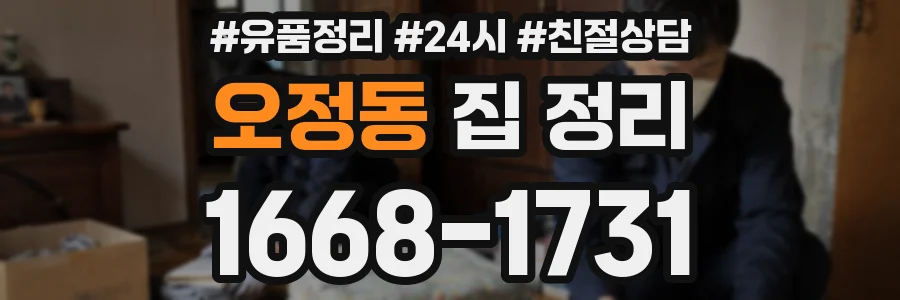 오정동 집 정리