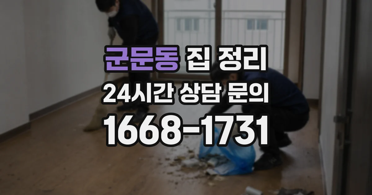 군문동 집 정리
