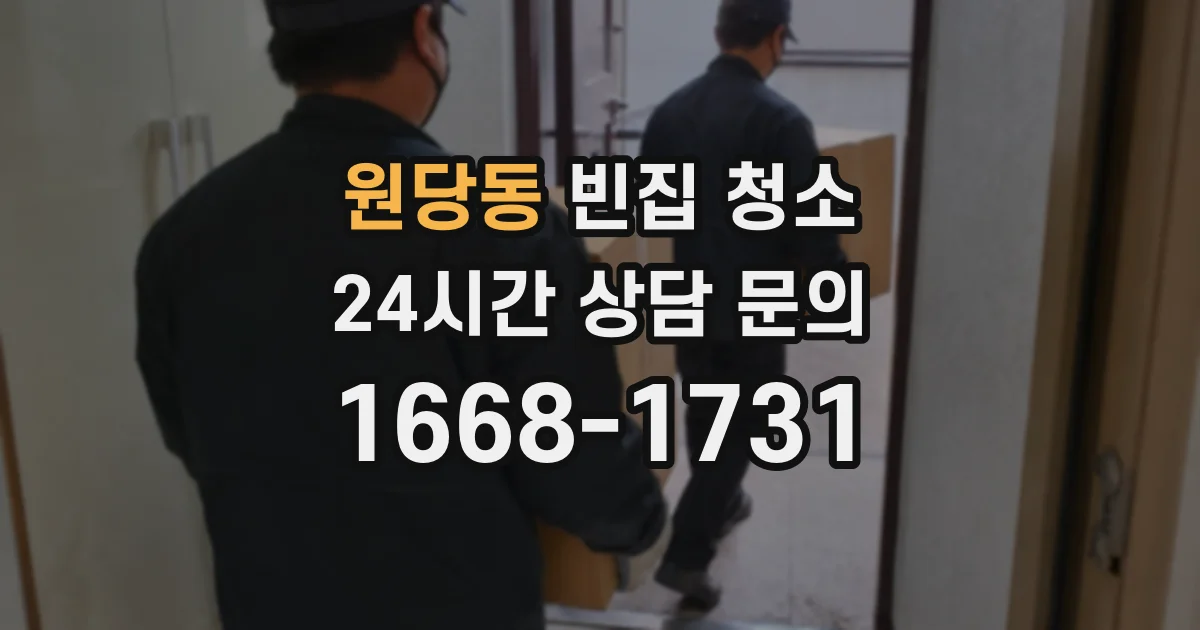원당동 빈집 청소