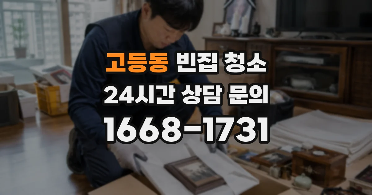 고등동 빈집 청소