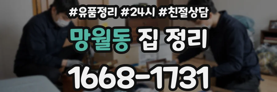 망월동 집 정리