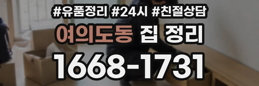 여의도동 집 정리