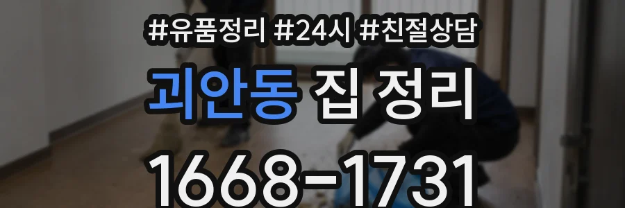 괴안동 집 정리