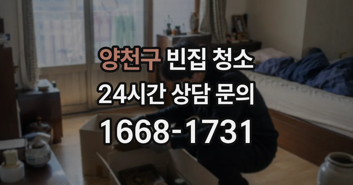 양천구 빈집 청소