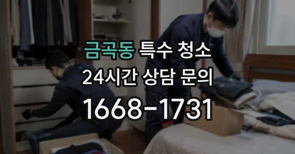 금곡동 특수 청소