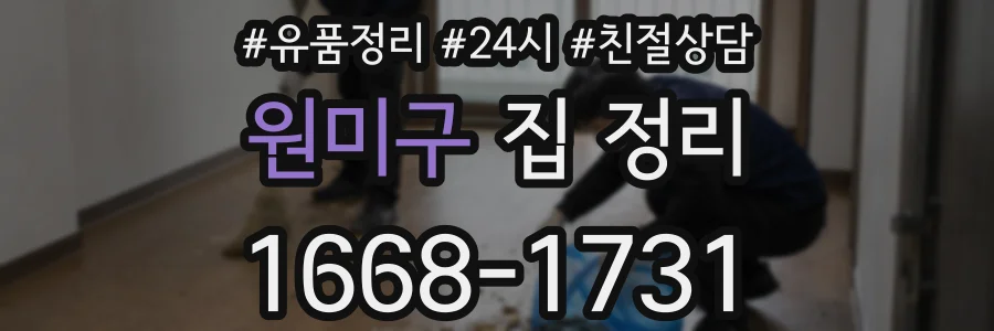 원미구 집 정리