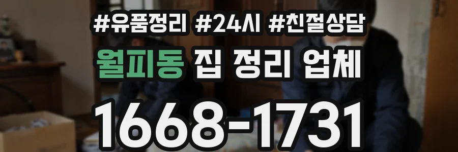 월피동 집 정리 업체