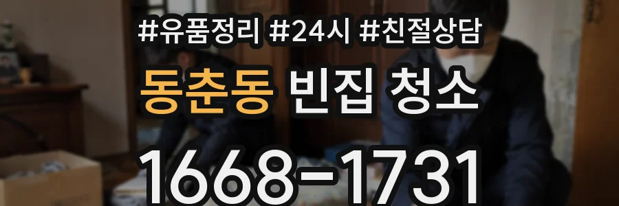 동춘동 빈집 청소