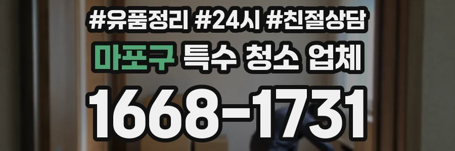 마포구 특수 청소 업체