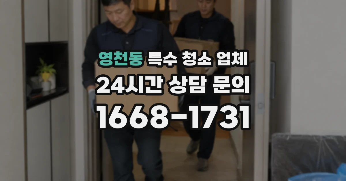 영천동 특수 청소 업체