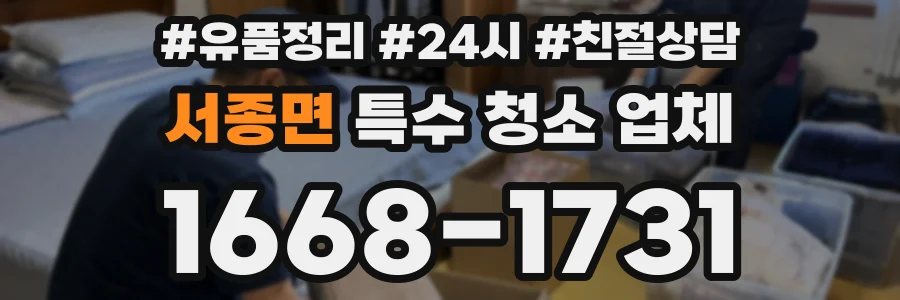 서종면 특수 청소 업체