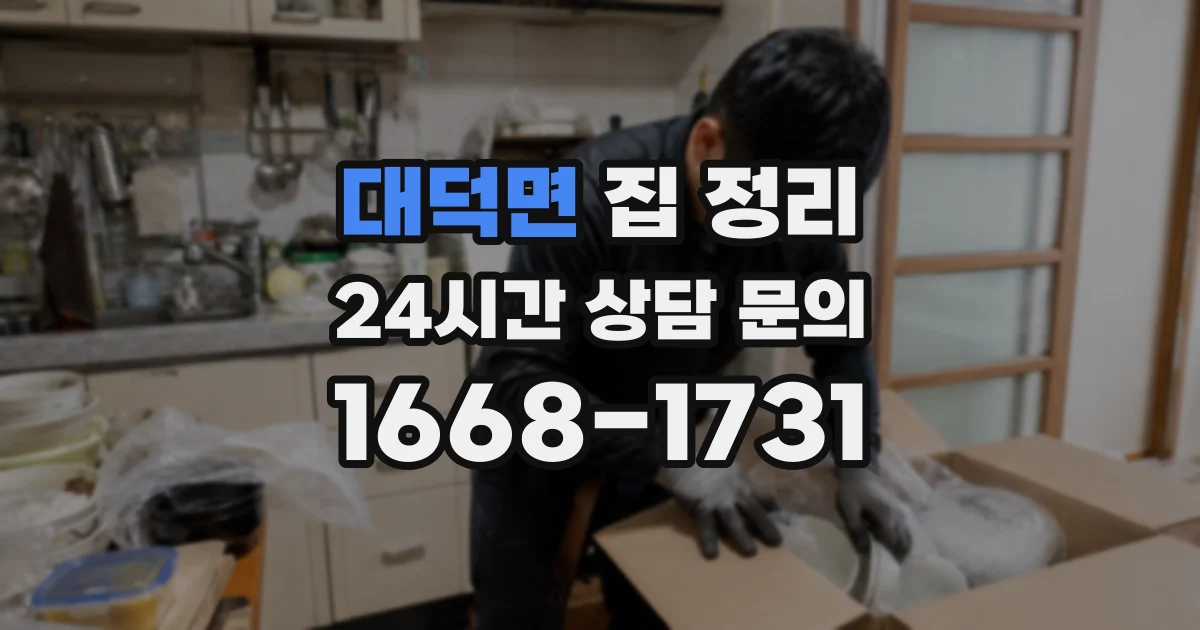 대덕면 집 정리