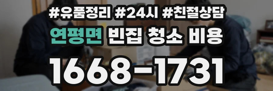 연평면 빈집 청소 비용