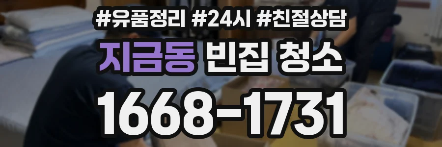 지금동 빈집 청소