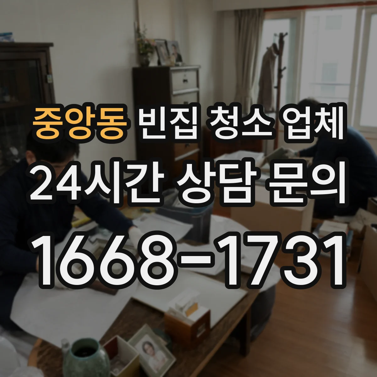 중앙동 빈집 청소 업체