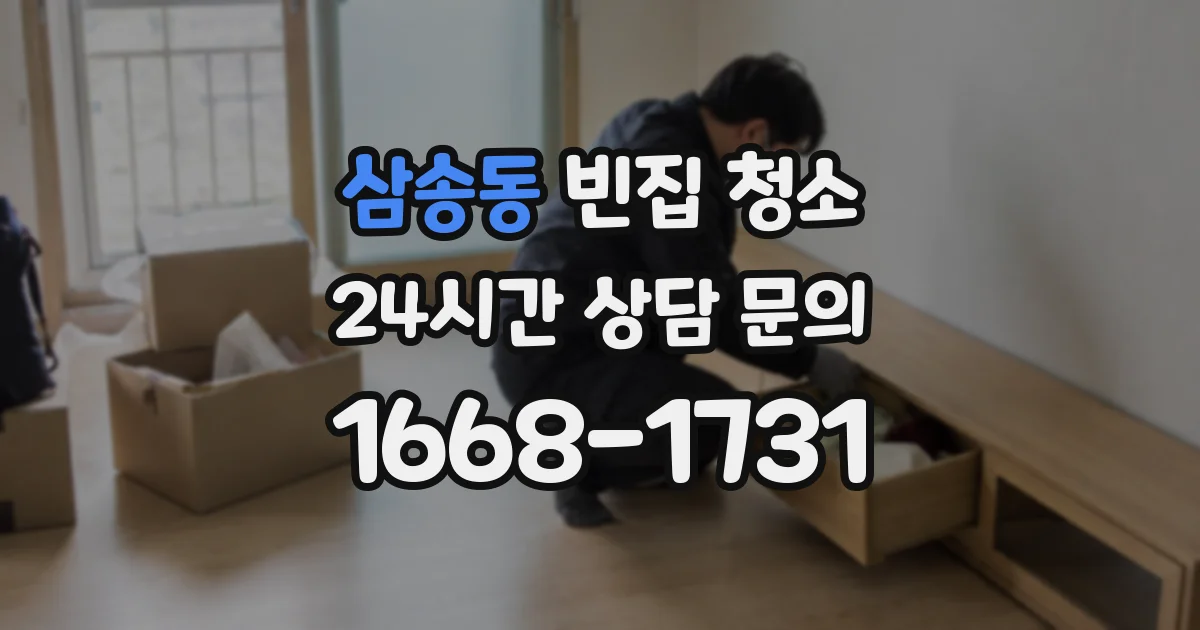 삼송동 빈집 청소