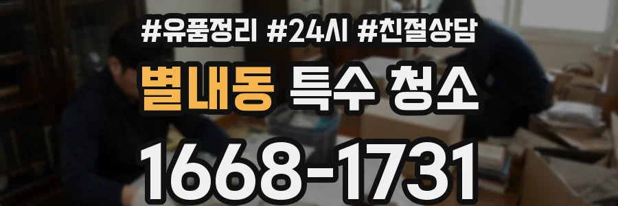 별내동 특수 청소