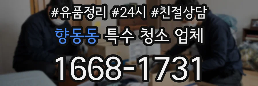 향동동 특수 청소 업체