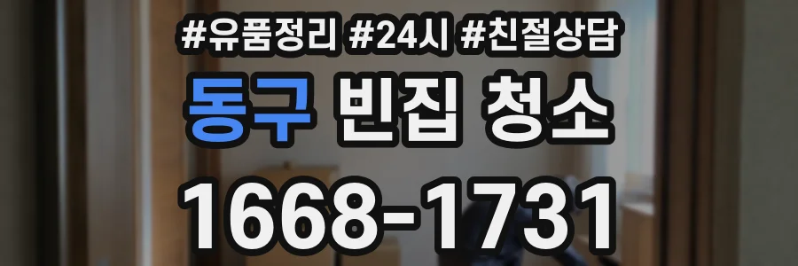 동구 빈집 청소