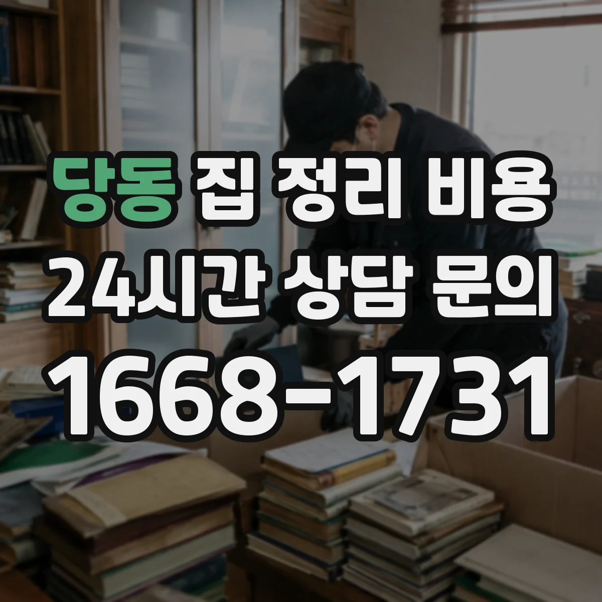 당동 집 정리 비용
