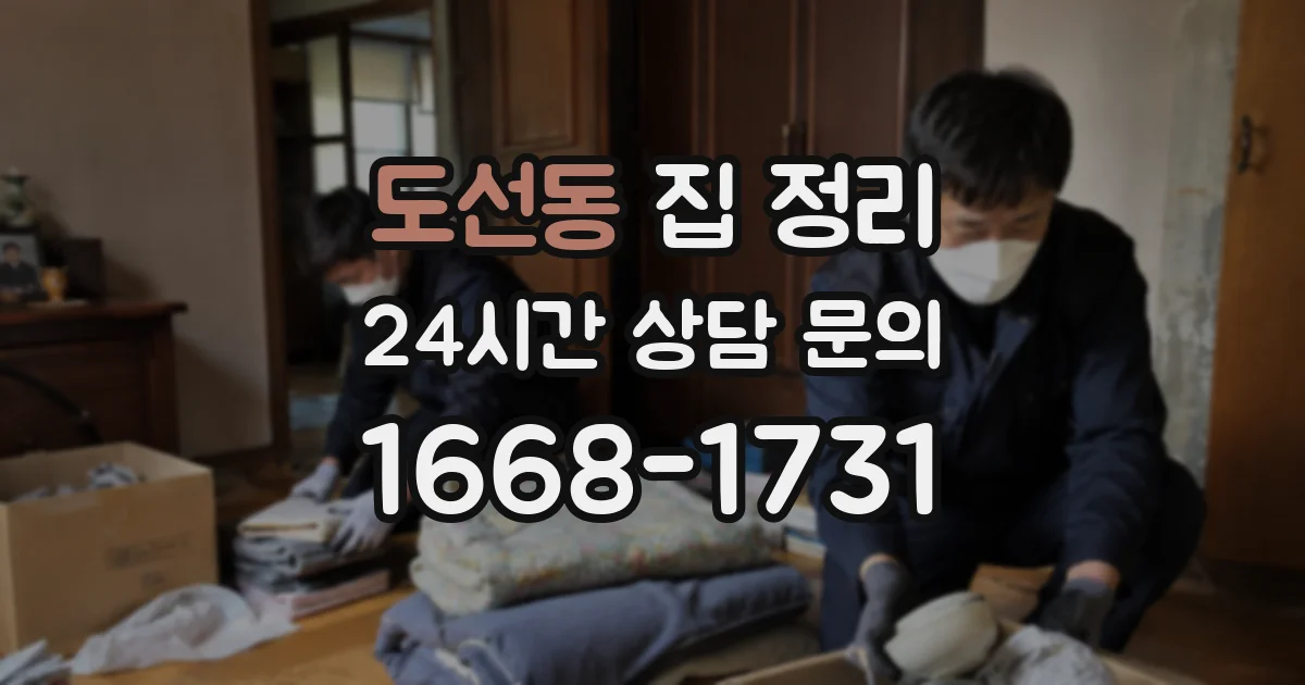 도선동 집 정리
