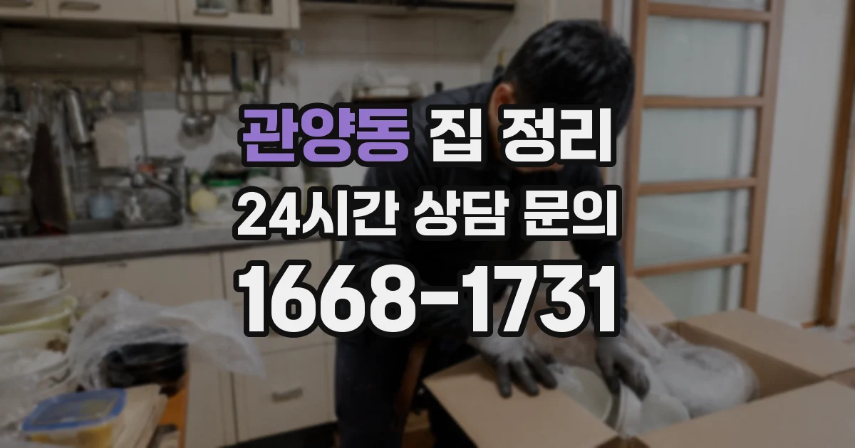 관양동 집 정리
