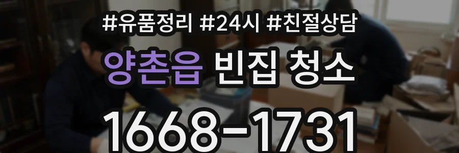 양촌읍 빈집 청소