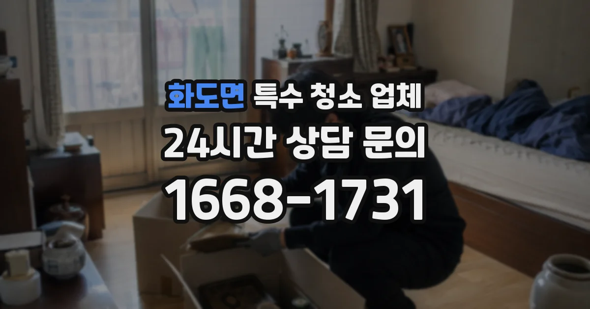 화도면 특수 청소 업체