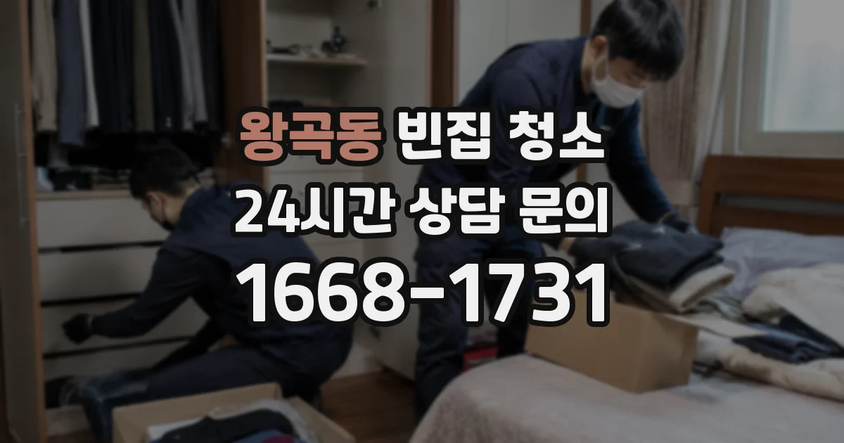 왕곡동 빈집 청소