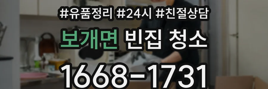 보개면 빈집 청소