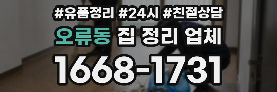 오류동 집 정리 업체