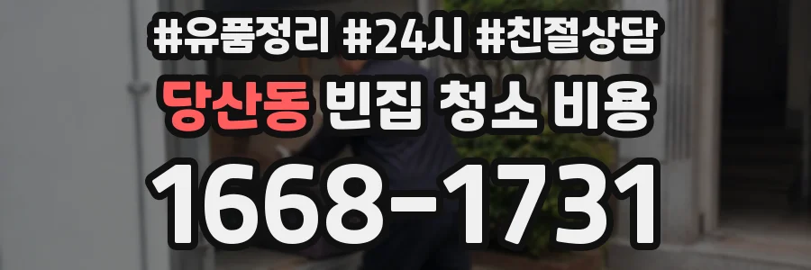 당산동 빈집 청소 비용