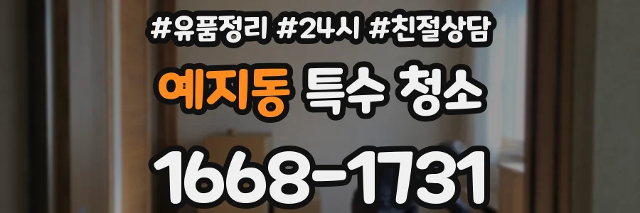 예지동 특수 청소
