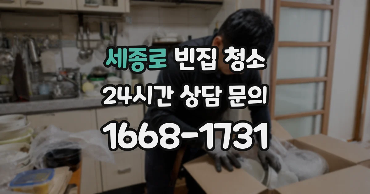 세종로 빈집 청소