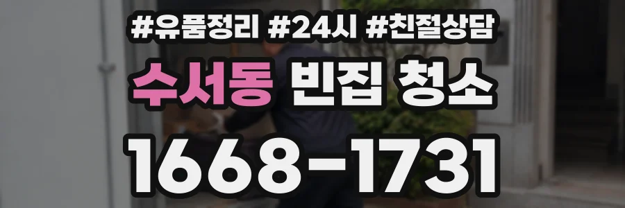 수서동 빈집 청소