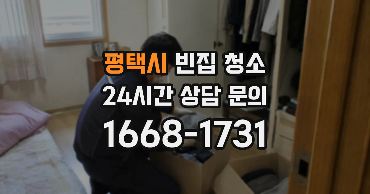 평택시 빈집 청소