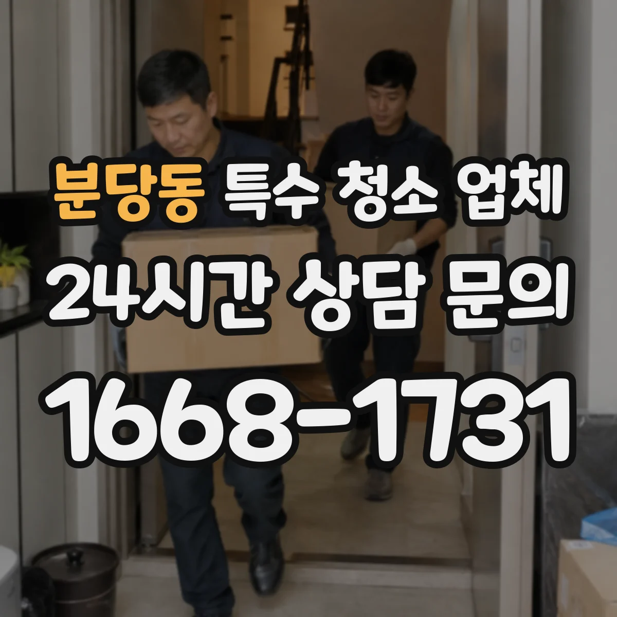 분당동 특수 청소 업체