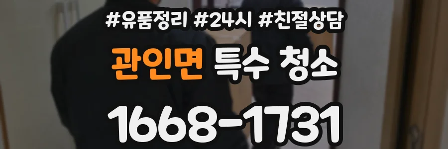 관인면 특수 청소