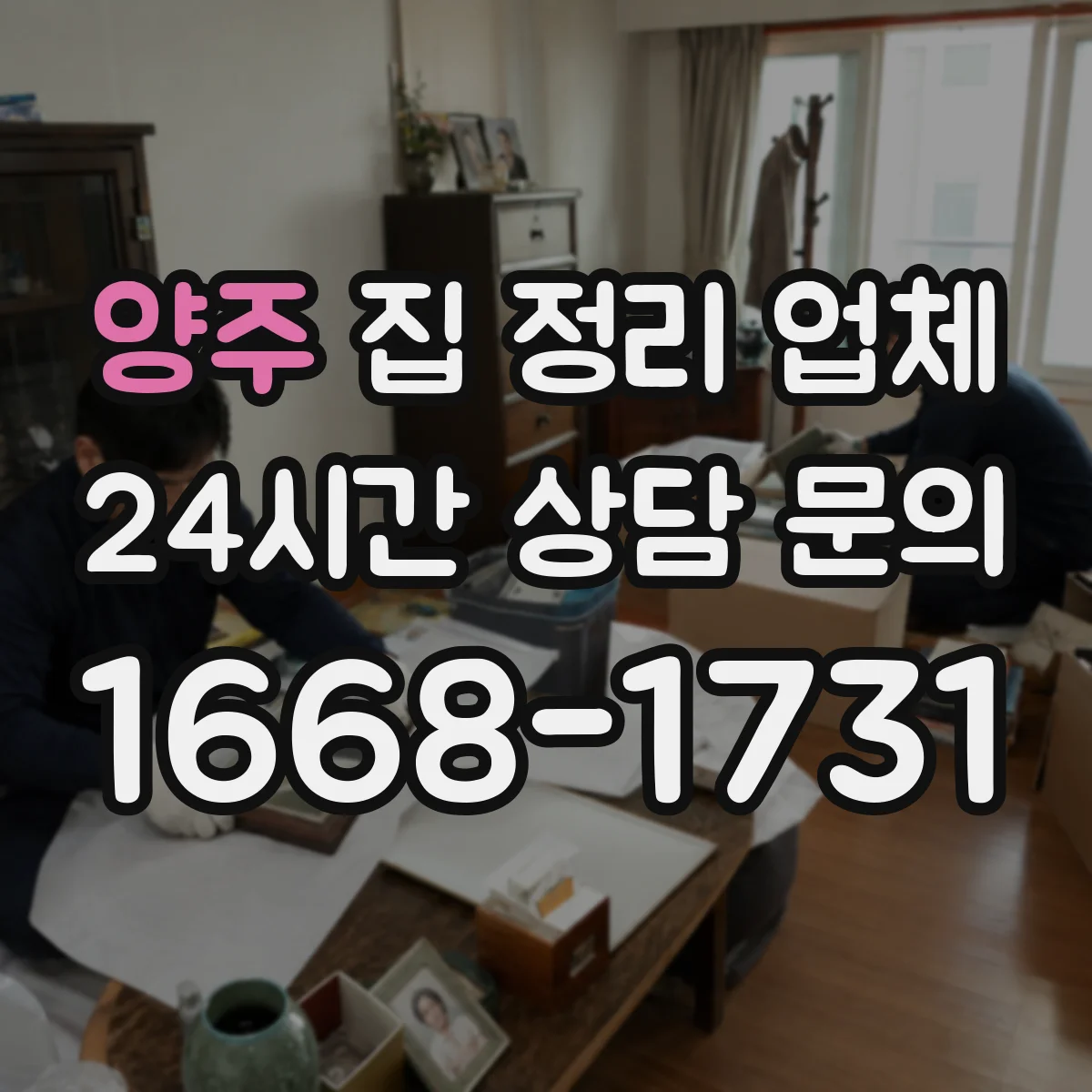 양주 집 정리 업체 고를 때 꼭 확인할 비용·범위